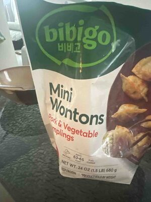 Mini Wontons Pork & Vegetable Dumplings