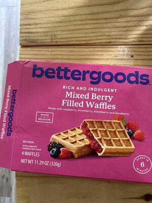 Mixed Berry Filled Waffles