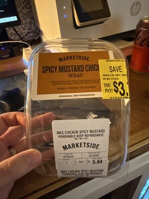 MKS Chicken Spicy Mustard Wrap