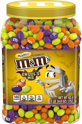 Mm's ghoul's mix peanut chocolate candies
