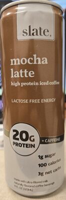 mocha latte high protein iced coffee