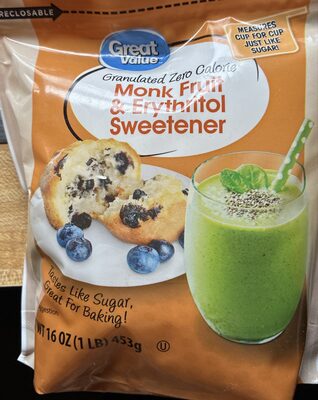 Monk fruit and Erythritol sweetener