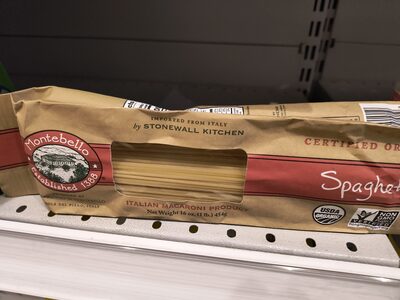 Montebello stone wall kitchen spaghetti