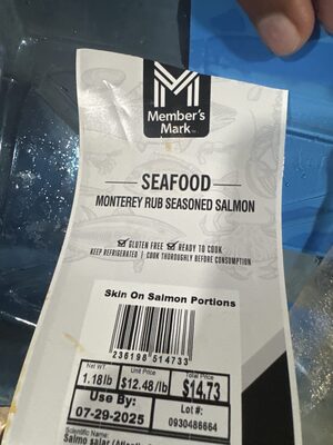 Monterey Rub Seasoned salmon