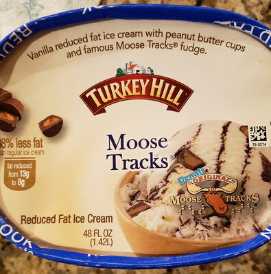 Moose Tracks Reduced Fat Ice Cream