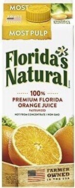 Most Pulp 100% Premium Orange Juice From Concentrate Pasteurized