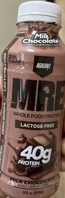 MRE lactose free milk chocolate whole food protein