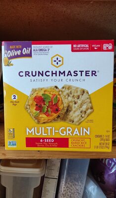 Multi-Grain Multi-Seed Crunchy, Baked Rice Crackers