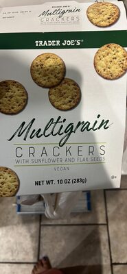 Multigrain Crackers with Sunflower and Flax Seeds