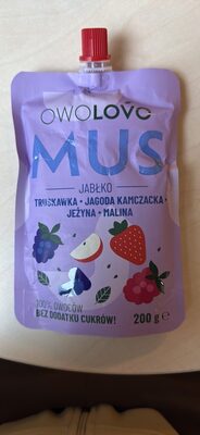 MUS JABŁKO TRUSKAWKA JAGODA KAMCZACKA JEŻYNA MALINA