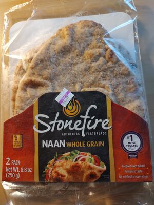 Naan whole grain authentic flatbreads