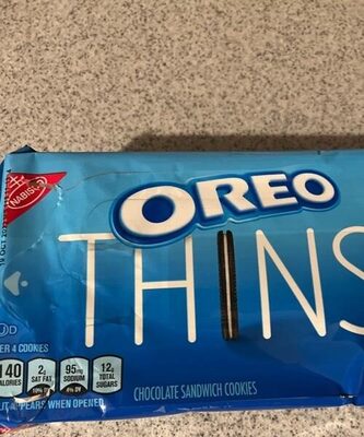 Nabisco oreo thins cookies oreo 1x10.1 oz