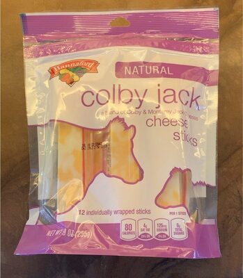 Natural a blend of colby & monterey jack cheese sticks