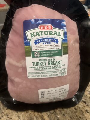 Natural Boneless Skin On Turkey Breast