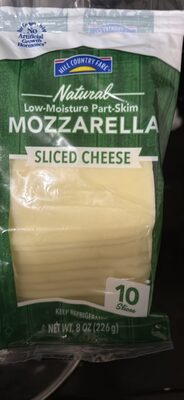 Natural Low-Moisture Part-Skim Mozzarella Sliced Cheese