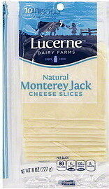 Natural Monterey Jack Cheese Slices