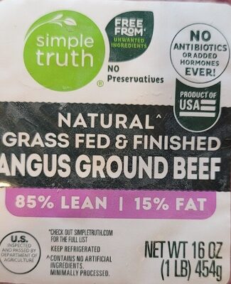 Natural Organic Grass Fed & Finished Angus Ground Beef