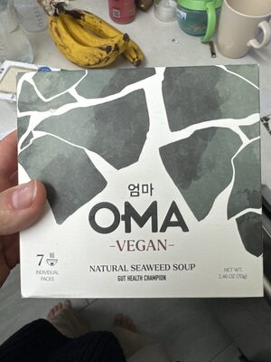 Natural seaweed soup - vegan