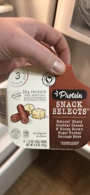 Natural Sharp Cheddar Cheese & Honey Brown Sugar Turkey Sausage Bites