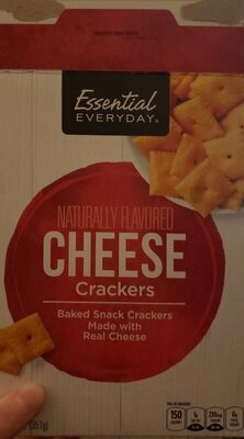 Naturally flavored cheese crackers