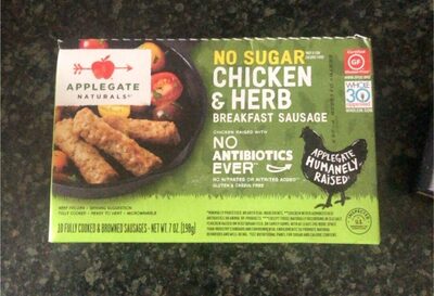 Naturals chicken & herb breakfast sausage