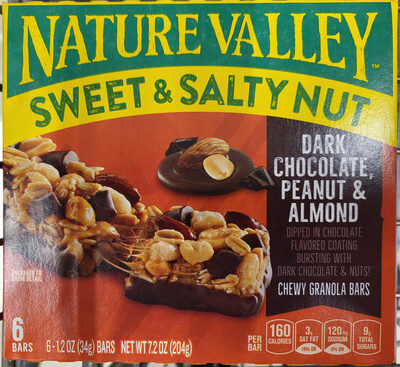 Nature Valley Sweet & Salt Nut Dark Chocolate, Peanut & Almond