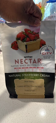 Nectar Naturals Native Whey Protein Isolate Natural Strawberry Cream