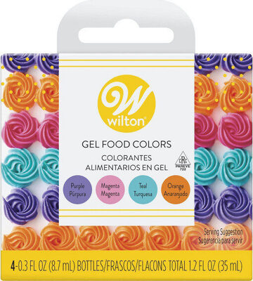 Neon gel food color set