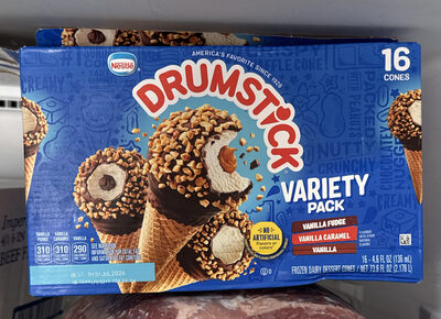 Nestle frozen dairy dessert cones variety