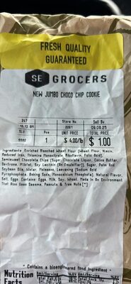 NEW JUMBO CHOCO CHIP COOKIE