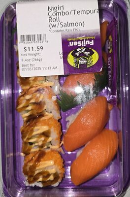 Nigiri Combo / Tempura Roll w/ Salmon