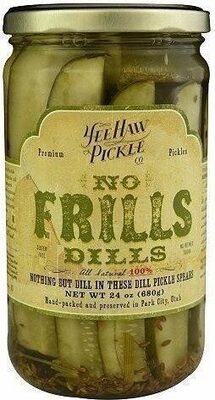 No Frills Dills Pickles