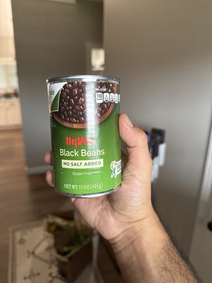 No salt added black beans