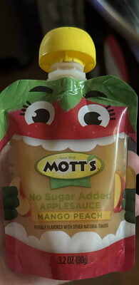 No Sugar Added Applesauce Mango Peach