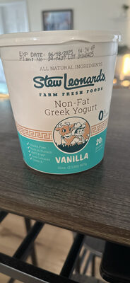 Non-Fat Greek Yogurt Vanilla