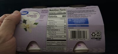 Nonfat Yogurt Light Greek Vanilla