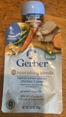 Nourishing Blends Carrot Sweet Potato Chicken & Peas