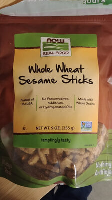 now Real Food Whole Wheat Sesame Sticks