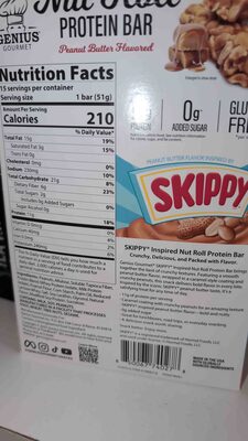 Nut roll protein bar