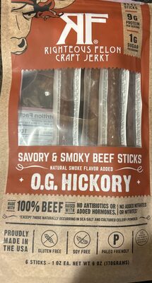 O.G. Hickory Savory & Smoky Beef sticks