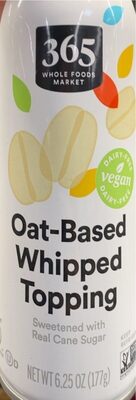 Oat-Based Whipped Topping