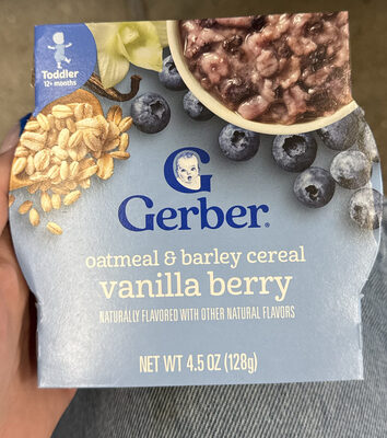 Oatmeal & Barley Cereal Vanilla Berry
