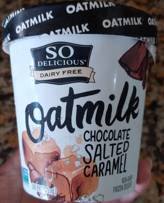 Oatmilk Non-Dairy Frozen Dessert, Chocolate Salted Caramel