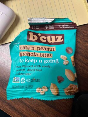 Oats N' Peanut Granola Bites