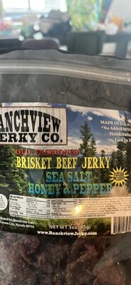 Old Fashioned Brisket Beef Jerky Sea Salt Honey & Pepper