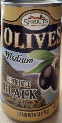 Olives Medium Ripe Pitted Black