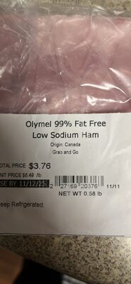 Olymel 99% Fat Free Low Sodium Ham