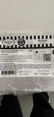 Ñoquis de papa supercongelados libres de gluten sin TACC