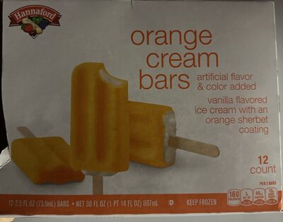 Orange Cream Bars By Hannaford