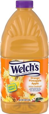 Orange pineapple apple juice cocktail